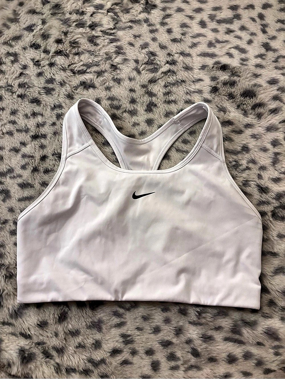 Nike Dri-FIT Swoosh Large Support Sports Bra White